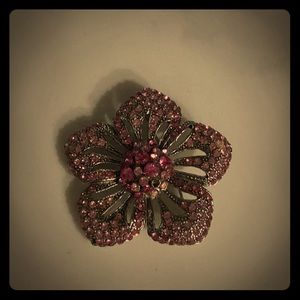 Pink Flower Brooch